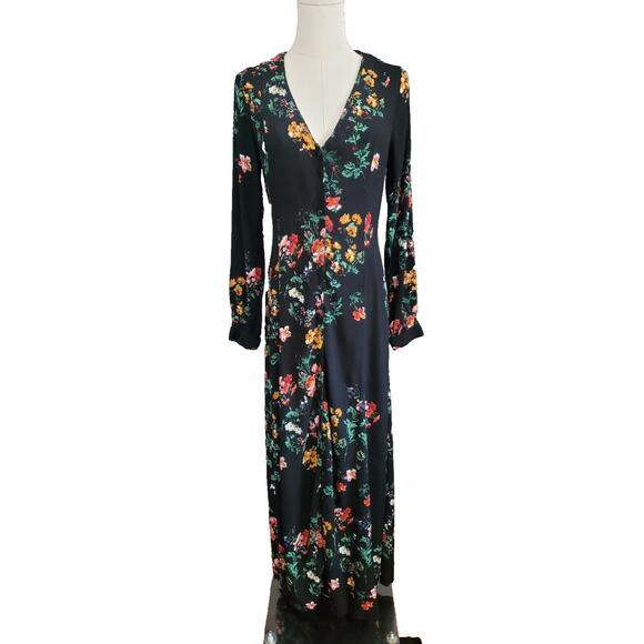 ROLLA'S Black Floral Maxi Dress - Picture 3 of 13